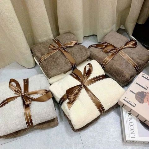 Set 2 Khăn Tắm Muji Xuất Nhật Cao Cấp – Siêu Mềm Mại, Thấm Hút Nước Cực Tốt (60x120cm)