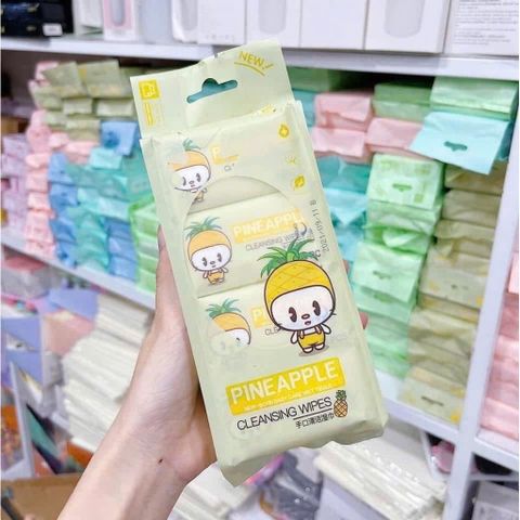 Set 8 Gói Giấy Ướt Mini – Khăn Giấy Ướt Bỏ Túi Siêu Tiện Lợi Cho Bé Và Gia Đình