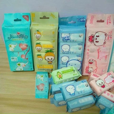 Set 8 Gói Giấy Ướt Mini – Khăn Giấy Ướt Bỏ Túi Siêu Tiện Lợi Cho Bé Và Gia Đình