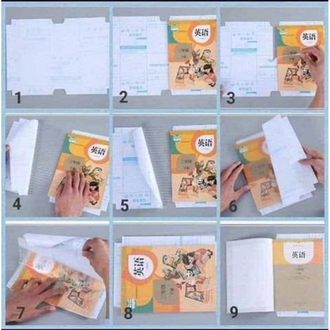 Set 10 Tờ Decal Bọc Sách Vở Tự Dính Thông Minh (Size 47x34cm) – Bọc Sách Chống Thấm Nước
