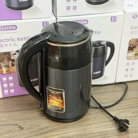 Ấm Siêu Tốc 2 Lớp Cách Nhiệt 2L – Bình Đun Nước Siêu Tốc Lõi Inox 304 Chống Bỏng, Tự Ngắt An Toàn