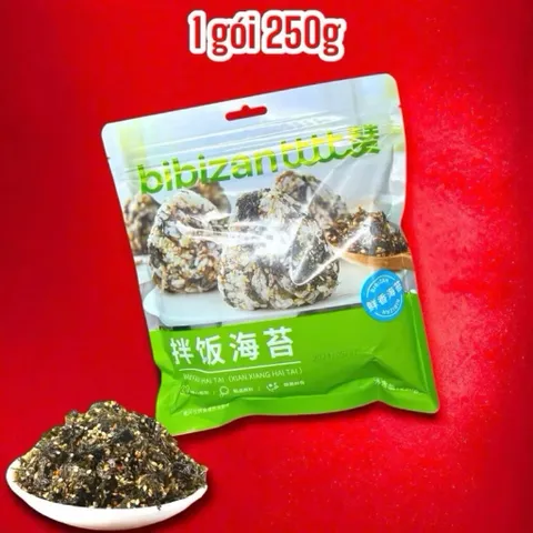 🍙 [COMBO 3 GÓI] Rong Biển Rắc Cơm Bibizan - Giòn Tan, Đậm Vị, Tiện Lợi Cho Bé & Cả Gia Đình