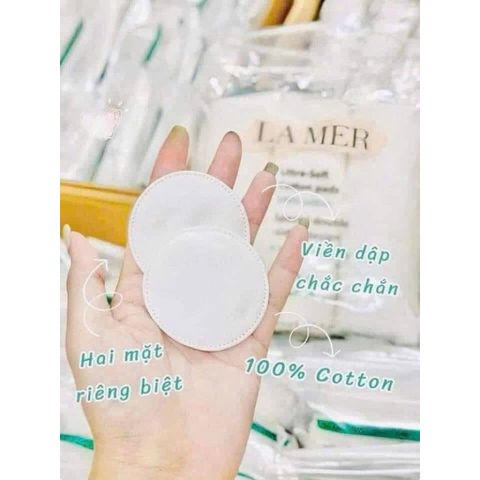 Bông Tẩy Trang Lamer 201 Miếng / 210 Miếng Cao Cấp – 100% Organic Cotton Mềm Mịn Công Nghệ EU Không Xơ Bông
