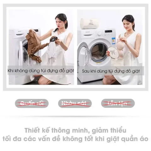 Set 6 Túi Giặt Đồ Cao Cấp 2 Lớp Dày Dặn – Bảo Vệ Quần ÁO, Đồ Lót Không Bị Bai Chão, Xù Lông