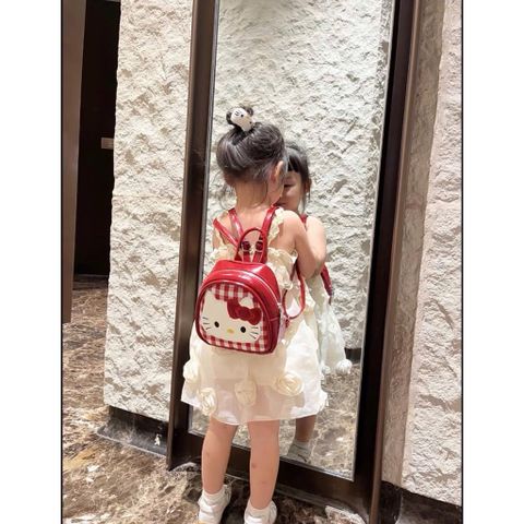 Ba Lô Hello Kitty Mini Cho Bé Gái Và Mẹ | Túi Đeo Lưng Hoạt Hình Dễ Thương Phong Cách Hàn Quốc