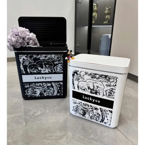 Thùng Rác 10L Nắp Ấn Cao Cấp – Thùng Rác Decor Phòng Ngủ, Phòng Khách, Nhà Bếp