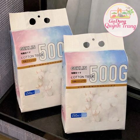 KHĂN COTTON GEKLIN 500G – MỀM MẠI, AN TOÀN CHO DA