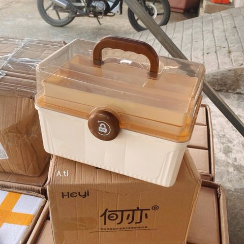 Hộp đựng thuốc 3 tầng tiện lợi – gọn gàng, an toàn cho cả gia đình