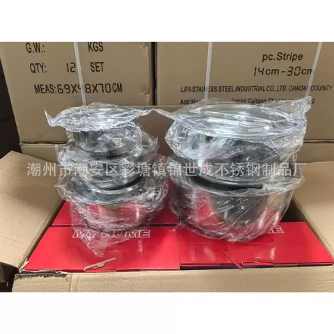 Bộ 5 Thố Inox MY HOME Cao Cấp - Đủ Size 16cm - 24cm, Dùng Cho Mọi Loại Bếp 🍲