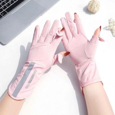 Găng tay chống nắng băng lụa cao cấp – chống tia UV, đeo mát tay cả ngày