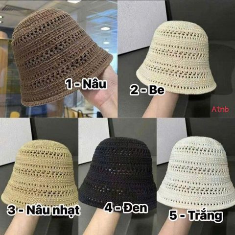 MŨ CÓI/LEN ĐAN BUCKET PHONG CÁCH HÀN QUỐC - PHỤ KIỆN 