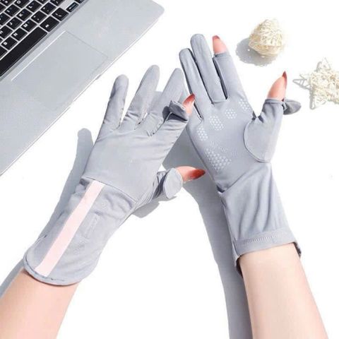 Găng tay chống nắng băng lụa cao cấp – chống tia UV, đeo mát tay cả ngày