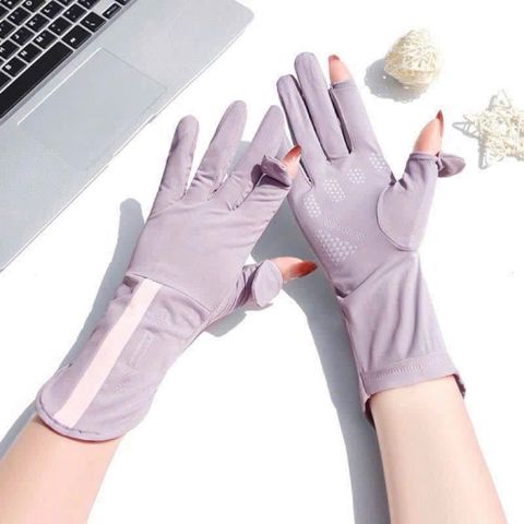 Găng tay chống nắng băng lụa cao cấp – chống tia UV, đeo mát tay cả ngày
