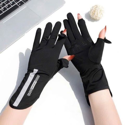Găng tay chống nắng băng lụa cao cấp – chống tia UV, đeo mát tay cả ngày
