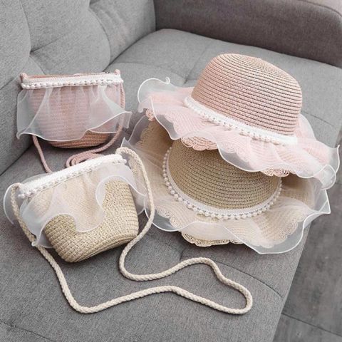 Set Mũ Kèm Túi Cho Bé Siêu Xinh – Đi Chơi, Đi Biển Cực Đáng Yêu