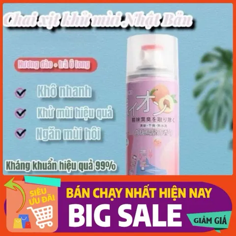 ✨ Xịt khử mùi giày – khử khuẩn, thơm mát suốt ngày ✨
