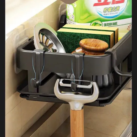 Kệ Để Đồ Nhà Bếp Inox Sơn Tĩnh Điện – Kệ Gác Bồn Rửa Bát Thông Minh Có Khay Hứng Nước