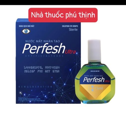 Nhỏ mắt nhân tạo perfesh ultra 15ml giảm khô mắt mỏi và mờ mắt (date mới)