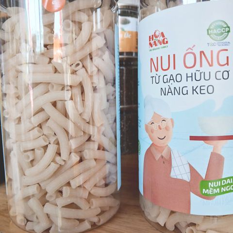 Nui ống dài hữu cơ Hoa Nắng hủ 350g