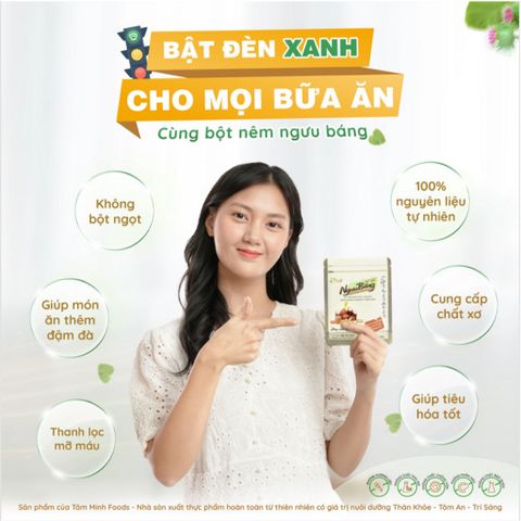 Bột nêm 100% thiên nhiên Ngưu Báng Tâm Minh