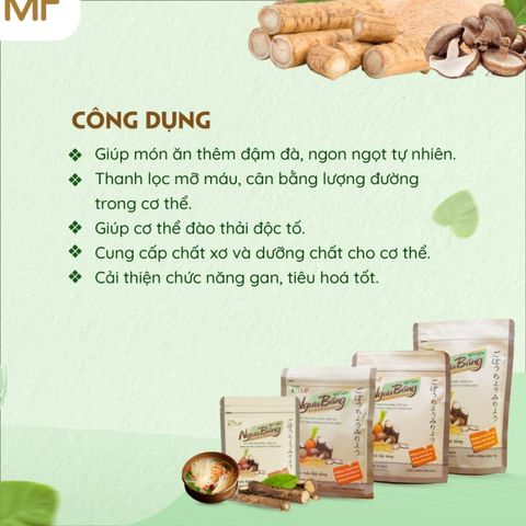 Bột nêm 100% thiên nhiên Ngưu Báng Tâm Minh