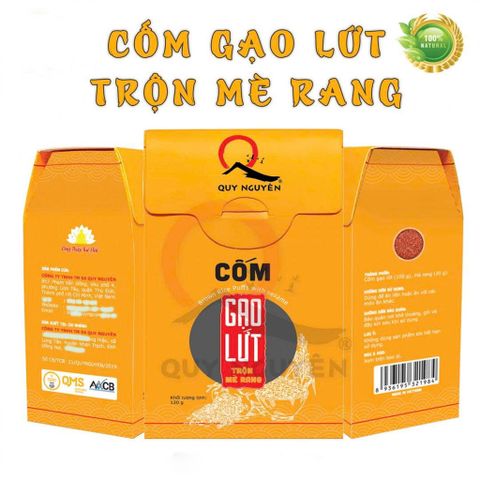 Cốm gạo lứt trộn mè Quy Nguyên hộp 120g - chùa Long Hương