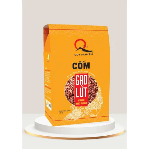 Cốm gạo lứt trộn mè Quy Nguyên hộp 120g - chùa Long Hương