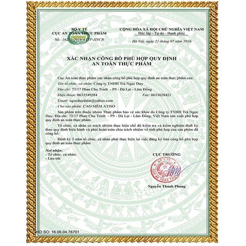 Cao mềm Atiso ngọt hủ 1kg Ngọc Duy Tea