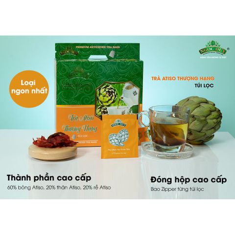 Trà Atiso Hộp Cam 50 túi lọc loại cao cấp