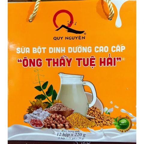 [ Thùng 12 hộp] Sữa bột dinh dưỡng cao cấp Ông Thầy Tuệ Hải hộp 220g