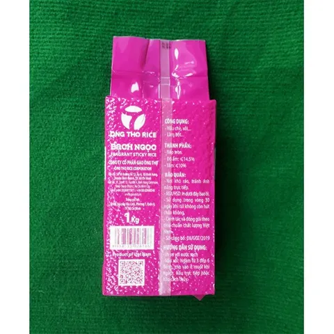 Gạo Nếp Bắc Bạch Ngọc Túi 1Kg - Gạo Ông Thọ