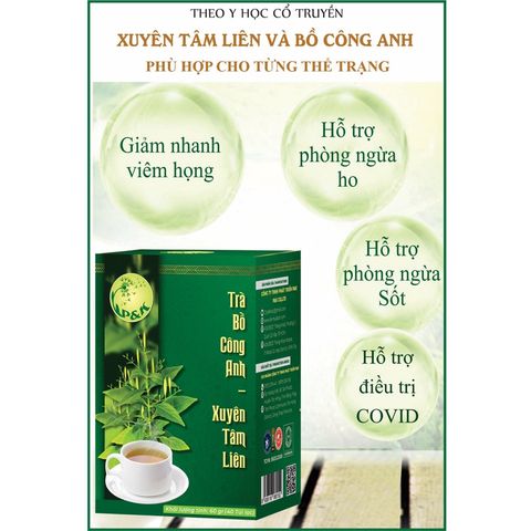 Trà Bồ Công Anh Nhàu Mè-TARAXA TEA hộp 50 túi lọc