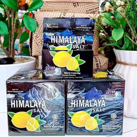 Kẹo Himalaya Bạc Hà Chanh Muối - Hộp 12 gói x 6 viên