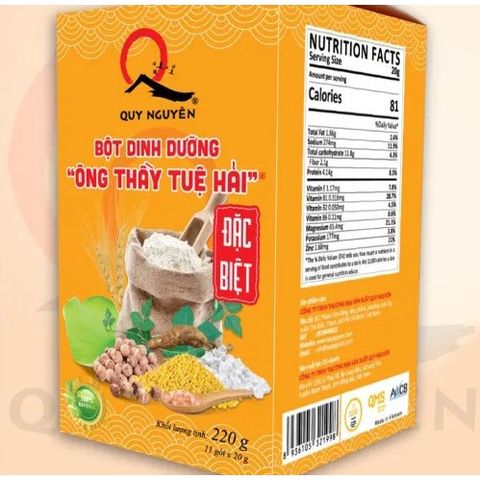 [ Thùng 12 hộp] Bột dinh dưỡng đặc biệt Ông thầy Tuệ Hải 220g