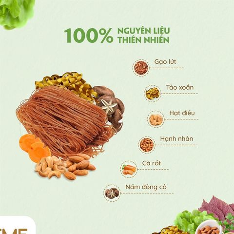 Bún gạo lứt ăn liền thùng 24 ly ăn chay