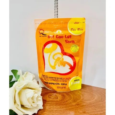 Bột gạo lứt trắng Quy Nguyên 220g 777628
