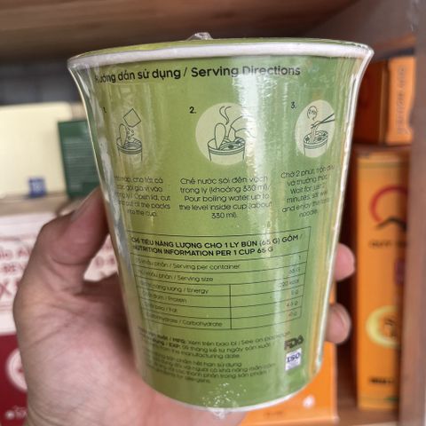 Bún gạo lứt ăn liền ly 65g Tâm Minh Food ăn chay