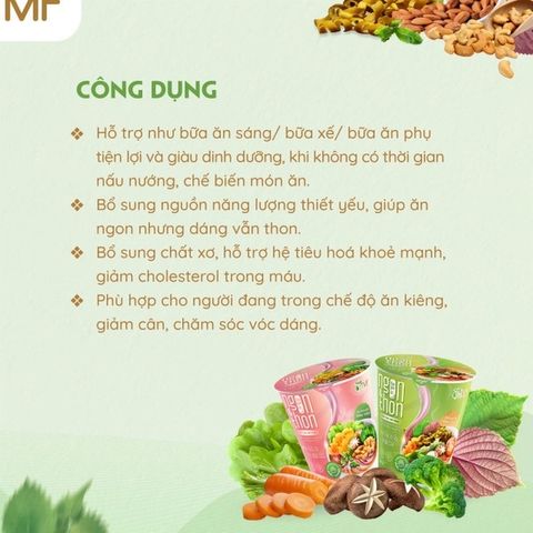 Bún gạo lứt ăn liền ly 65g Tâm Minh Food ăn chay