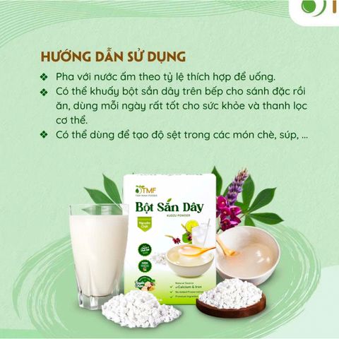 Bột sắn dây đặc biệt nguyên chất Tâm Minh Foods lọc nước kĩ