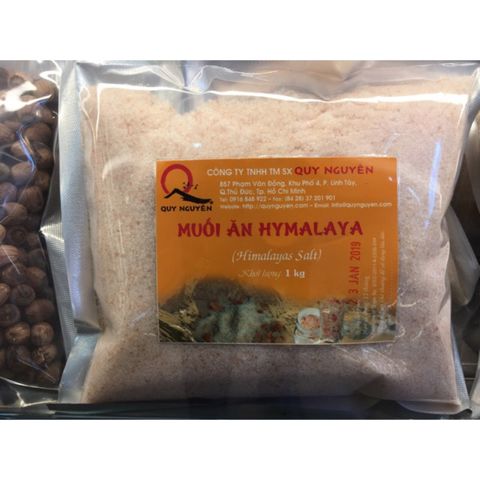 Muối ăn Himalaya Quy Nguyên 1kg