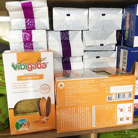 Gạo Mầm Vibigaba Nghệ Hạt Ngọc Trời Gói 1Kg - Gạo Cho Người Viêm Loét Dạ Dày, Tá Tràng, Viêm Gan, Tiểu Đường 777685