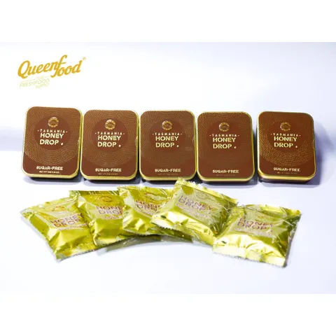 Kẹo sả nhân mật ong HONEY DROP KIÊNG ĐƯỜNG -Tasmania (Hộp10 viên)