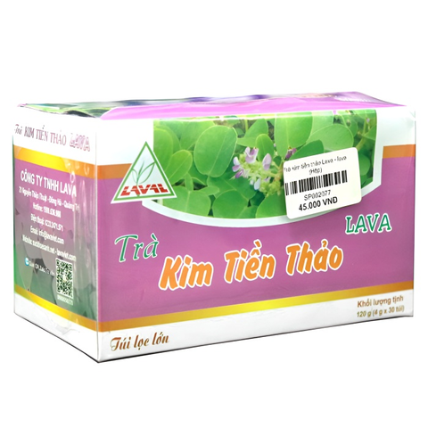 Trà Kim Tiền Thảo túi lọc Lava  Cho Người Sỏi Thận, Túi Mật, Sỏi Bàng Quang, Tiết Niệu