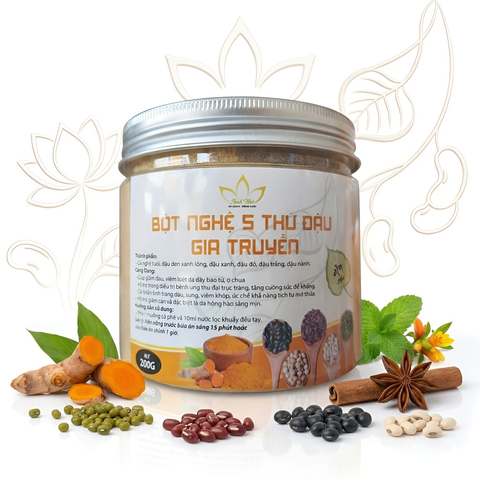 Bột nghệ 5 thứ đậu gia truyền Hạnh Như hủ 200g-chuyên dạ dày