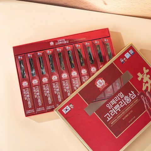HỒNG SÂM NGUYÊN CỦ TẨM MẬT ONG KOVI 220G 10 Củ