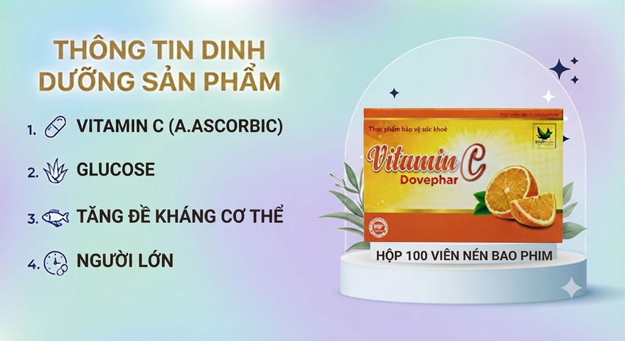 VITAMIN C HỘP 100 VIÊN