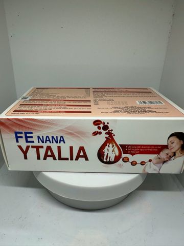 Viên uống FE NANA YTALIA Giúp bổ sung sắt, acid folic cho cơ thể - Hộp 60 viên