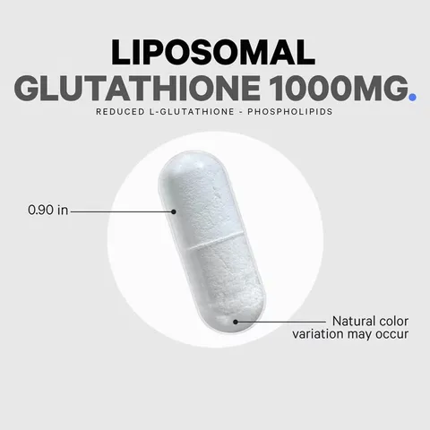Codeage Liposomal Glutathione 1000 mg, GlutaONE® L-Glutathione dạng khử và phức hợp phospholipid, 60 viên.