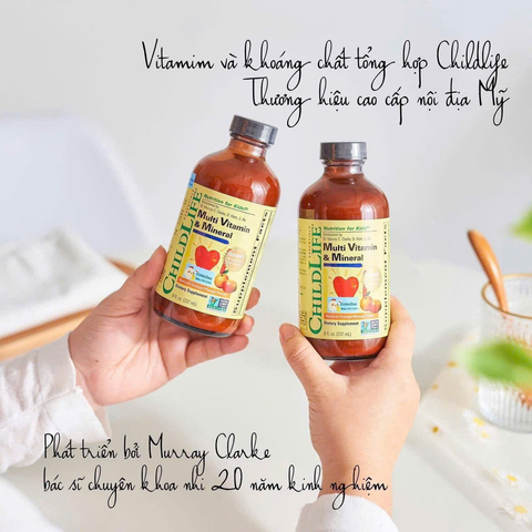Siro Vitamin Tổng Hợp ChildLife Multi Vitamin & Mineral 237ml cho trẻ từ 6 tháng tuổi
