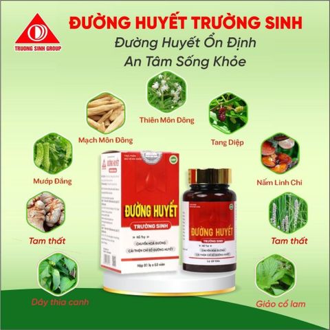 TPBVSK Đường huyết Trường Sinh Hộp 60v